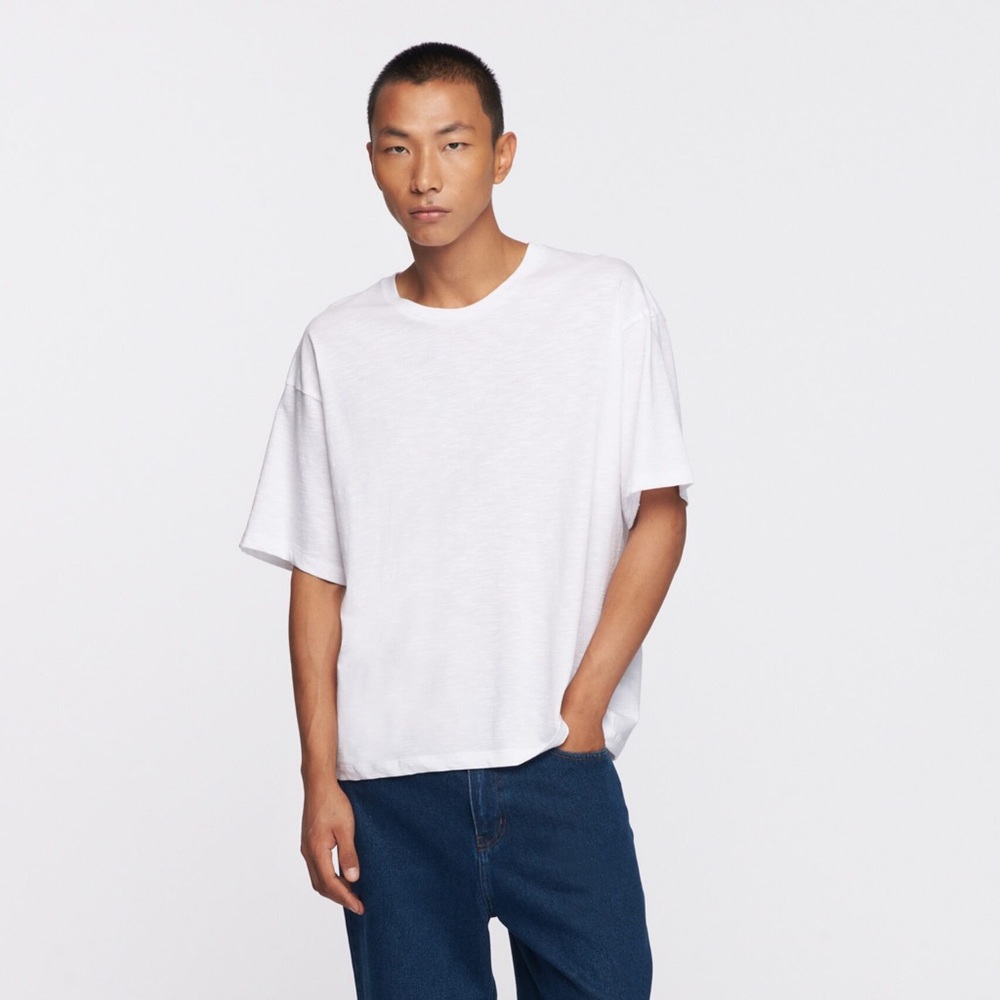 Kotn Slub Knit Crew in XL, White